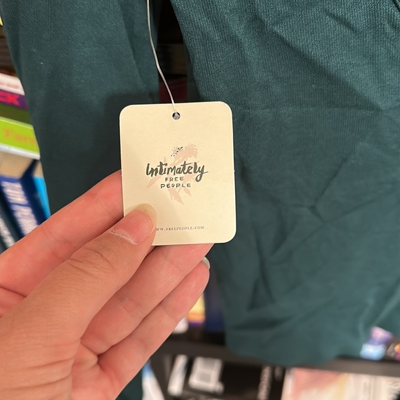 Free People Green Open Back Blouse - Picture 5 of 8